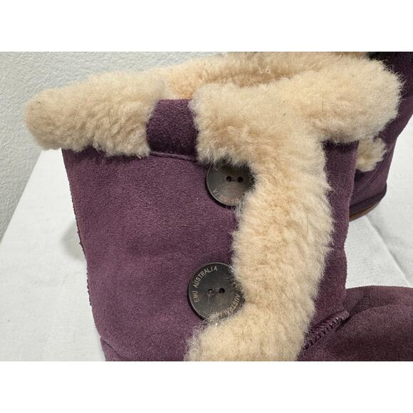 EMU Kungala Australia Mini Pull On Winter Purple Suede Boots EU 36 US 6 K4 - Picture 2 of 10